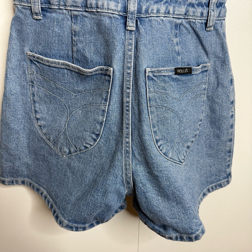 Rolla’s Sailor Denim Romper in Mid Blue - Small NWT - Picture 8 of 11